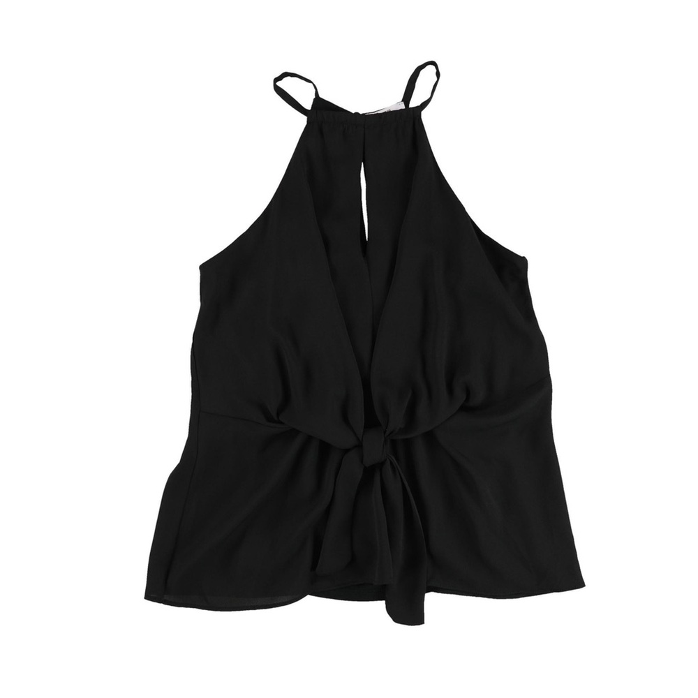 NWOT Bar III Halter Sleeveless Tie Front Blouse